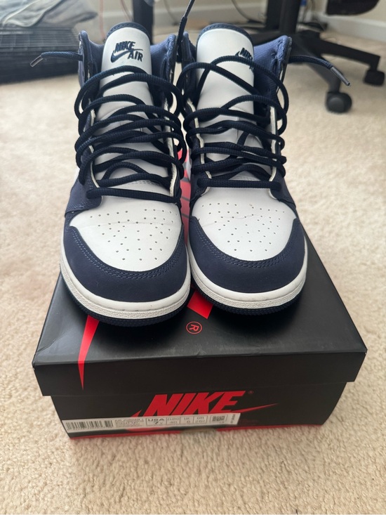 Nike Other - Nike Men's High-Top Sneakers in Navy and White